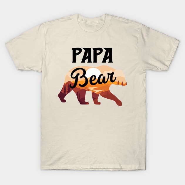 Papa Bear T-Shirt by Super Atomic Tees